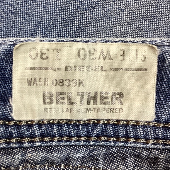 Diesel Industry Belther Regular Slim-Tapered Button Fly Jeans - Picture 10 of 13